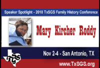 TxSGS 2018 Speaker Spotlight – Mary Kircher Roddy