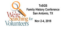 Call for TXSGS Conference Volunteers